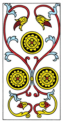 Three of coins signifies work Three of Coins by CBD Tarot